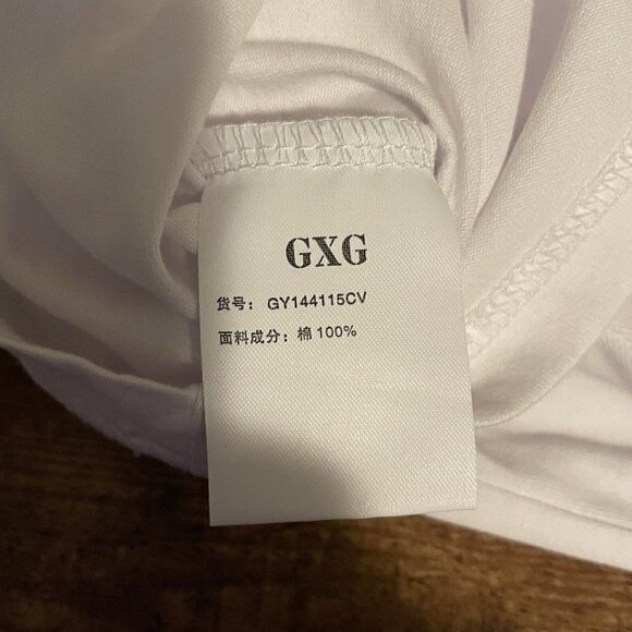 GXG x ROARINGWILD Mens Tshirt XL White Graphic Tee Hypebeast Chinese Streetwear - Picture 8 of 9